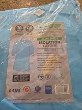 10 Medical PPE Reusable Isolation Gown for Dentists, Hygienists, Doctors... - €5,06 EUR