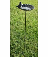 Cast Iron Bird Feeder Feed Wildlife In Ground Patio Garden Small 5&quot; Wide... - $588.85 MXN