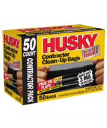 HUSKY 42 Gallon Heavy Duty Construction Garbage Trash Contractor Bags (5... - $35.55