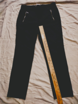 Jules &amp; Leopold Women&#39;s Black Pull On Dress Pants Cropped Medium Zipper ... - $11.88