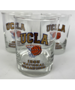 3 x Vintage UCLA BRUINS 1995 Bar Glass Basketball Clear Gold National Ch... - $72.78 CAD