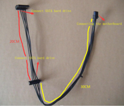 Lenovo Mini 4P M910 B250 Q270 Hard HDD Double 2 SATA Power Cable B360 00... - $72.14 MXN