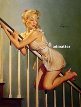 GIL ELVGREN 8.5X11&quot; PIN-UP GIRL POSTER BRALESS SEXY LINGERIE PHOTO HOT P... - $14.84