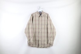 Vintage Pendleton Mens Medium Collared Long Sleeve Button Shirt Plaid Cotton - $39.55
