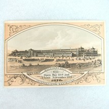 Antique Trade Card 1876 Centennial Exhibition Philadelphia Machinery Hal... - $54.99