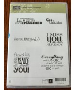 Stampin&#39; Up! REALLY GOOD GREETINGS stamp set Miss You Gee, Thanks - $18.95