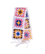Crochet Boho Floral Hairband White and Multicolor - £9.32 GBP