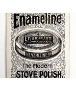 Enameline Stove Polish 1897 Advertisement Victorian Household Cleaner DW... - €17,15 EUR