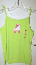 Gymboree NWT 12 Citrus Cooler Roller skate Tank Top Shirt green pink lay... - $8.90