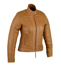 Women Motorbike Ladies Biker Fashion Leather Jacket - £107.57 GBP+