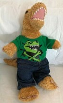 Build a Bear Plush Brown T Rex Dinosaur 19” Stuffed Super Dino T-shirt &amp;... - $15.99