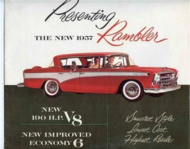 The New 1957 Rambler Sales Brochure Smarted Style Lowest Cost Highest Re... - $13.86