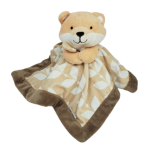 CARTER&#39;S 2016 ORANGE BABY FOX BROWN LEAVES SECURITY BLANKET STUFFED ANIM... - $37.05