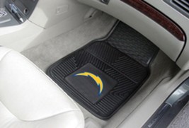 NFL Los Angeles Chargers Auto Front Floor Mats 1 Pair by Fanmats - £47.03 GBP