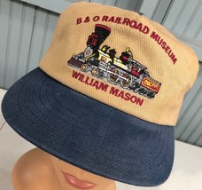 William Mason B&amp;O Railroad Museum Snapback VTG Baseball Cap Hat Made USA - £16.20 GBP