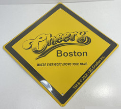 Cheers Boston Where Everybody Knows Your Name 12&quot; x 12&quot; Diamond Metal Si... - $25.00