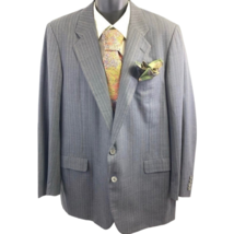 Hickey Freeman Mens Two Button Sport Coat Multicolor Pinstripe Lined Notch - £37.96 GBP