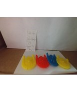 Lot of 4 Plastic Spaceships Rigo Toys 1 1/2&quot; - $6.83 CAD