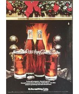 Vintage 1970 Coca-Cola Coke Christmas Fire Full Page Color Ad 1221 - £5.22 GBP