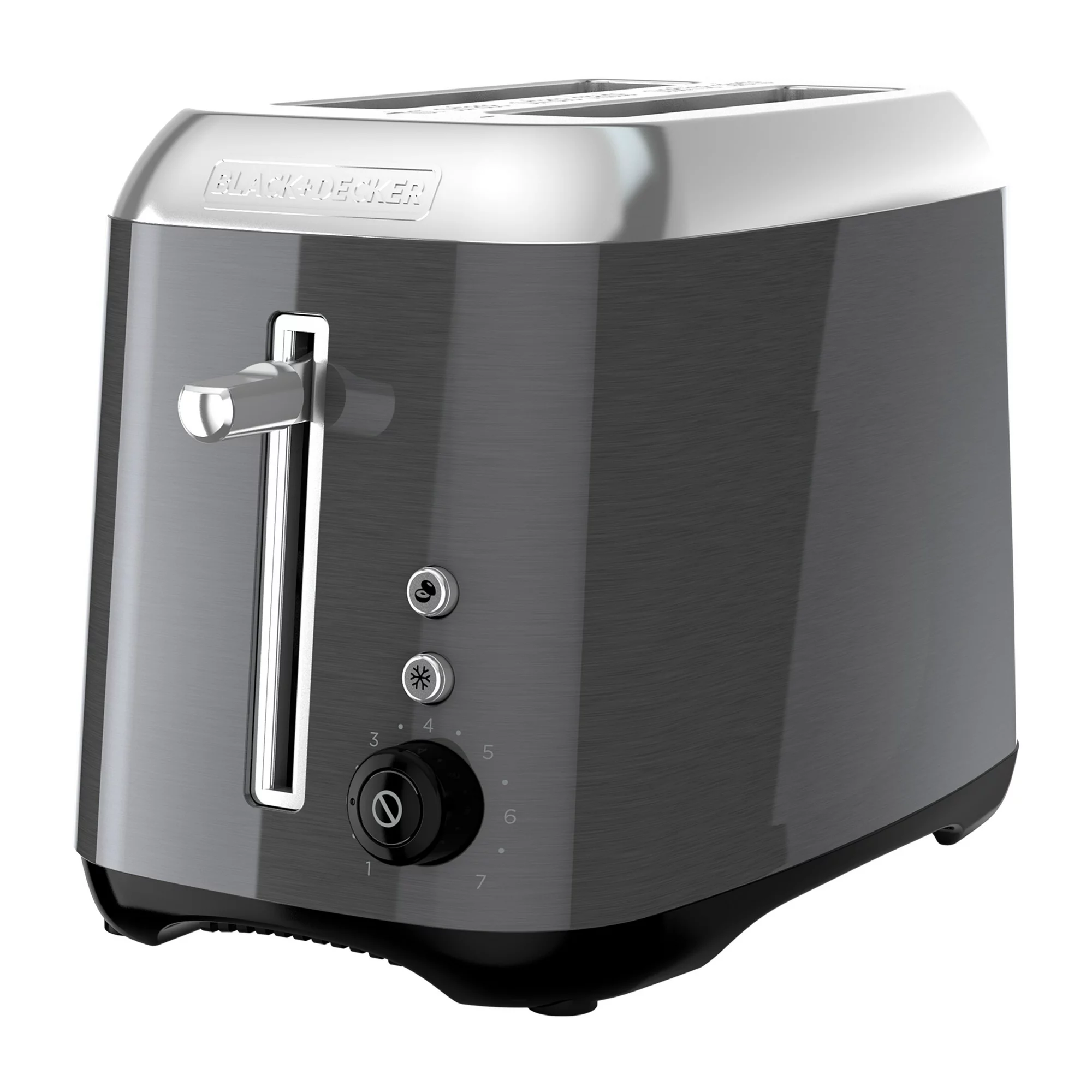 Black &amp; Decker 2 Slice Black Stainless Steel Toaster - £67.81 GBP