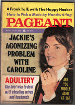 Pageant Magazine Celebrity Jackie Kennedy Onassis Happy Hooker April 1974 - $5.47