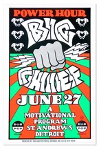 Big Chief 1992 Show Poster Mark Dancey St. Andrew&#39;s Detroit Sub Pop Ghetto Press - £156.39 GBP