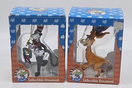 Vtg Enesco Wubbulous World of Dr Seuss Jim Henson Ornament Lot Of 2 Cat ... - $12.86