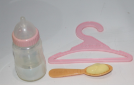 Corolle BeBe Baby Doll Feeding Spoon Clothes Hanger Milk Bottle Replacem... - $14.72