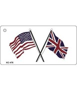 USA Britain Crossed Flags Novelty Key Chain - $16.34 CAD
