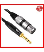 3.3 Foot XLR to 1/4 Inch TRS Cable for Studio Sound Applications - $28.91 CAD