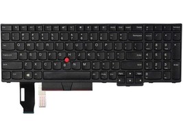 US Black English Laptop Keyboard (Non-backlit) Compatible with Lenovo Thinkpad P - £32.30 GBP