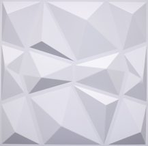 Dundee Deco 3D Wall Panels - Contemporary Diamond Paintable White PVC Wall Panel - $7.83+