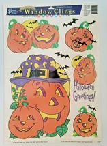 Vintage Classic Clings Halloween Window Decorations Pumpkins 61336 - £10.38 GBP