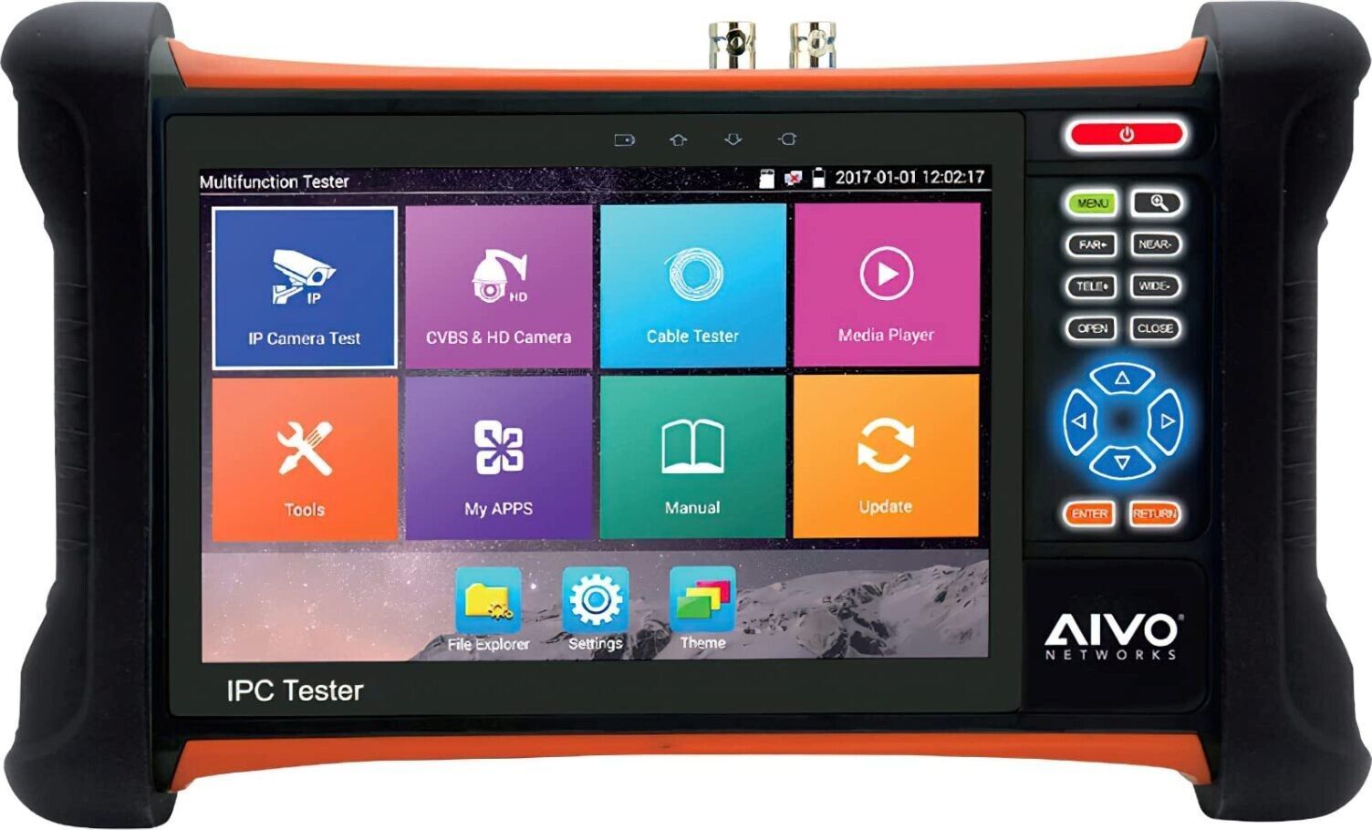 Primary image for AVYCON AIVO-70A4K All-in-one 7" H.265 4K Network Tester, 1920x1200 Resolution