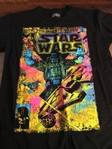 Star Wars Fluorescent Neon Paint Splat Black Graphic T-Shirt Size Mens S... - $20.00