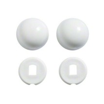 Kohler Color Replacement Plastic Toilet Bolt Caps Set of 2 - White - £12.49 GBP