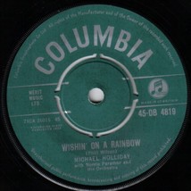 Michael Holliday Wishin On A Rainbow 45 rpm I Don&#39;t Want You To See Me Cry UK - £5.53 GBP