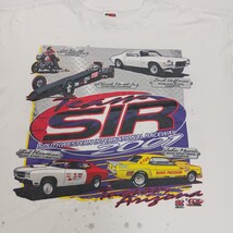 Vintage 1994 Fruit of the Loom TEAM SIR RACEWAY Men's XL White Graphic T Shirt image 3