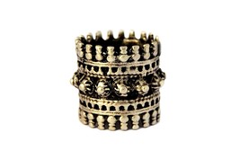 Tribal Gypsy Ring, Ornate Ethnic Ring for Her, Adjustable Large Ring - £15.92 GBP
