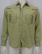 Gotti Men&#39;s Denim Shirt, Green, Size XXL - $20.00