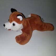 Unipak Small Fox Bean Bag Plush Lovey 7" Long Stuffed Animal Toy - £9.89 GBP