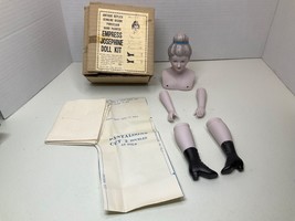 Vintage Genuine Bisque Porcelain Hand Painted Empress Josephine Doll Kit  15 in - $14.98