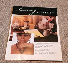 VTG Bay Pottery Brochure Broadway Virginia 1980's Advertisement Collectible - $24.99