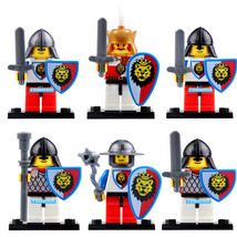 Medieval Castle Royal Knights Lion Lego Compatible Minifigures Brick Set 8Pcs - £19.98 GBP