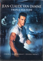 JEAN-CLAUDE Van Damme Triple Ftr (Dvd)*New* Cyborg, Death Warrant, Double Impact - £15.94 GBP