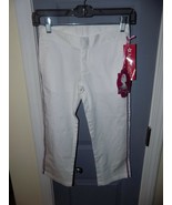 American Girl  ADDY CLASSIC CROPS White Pants Capris Size 10 Girl&#39;s NEW - £25.95 GBP