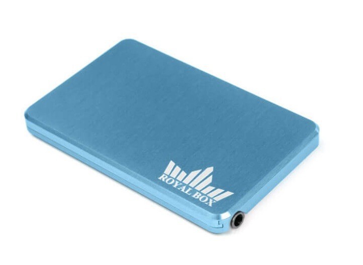 45 Compartment Blue Honeycomb Royal Box Storage Device w Built In 3” Metal Straw Item image 6