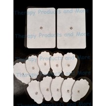 2 Extra Large + 10 Lg Massage Pads Electrodes For Pinook Irest Iq Palm Pch Tens - $23.95