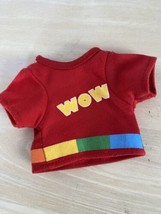 Webkinz Clothing Red WOW Shirt Wheel of Wow Plush Clothes From Ganz - £8.60 GBP