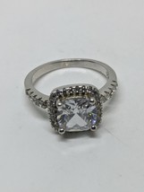 Sterling Silver 925 CZ Ring Size 7 - £15.73 GBP